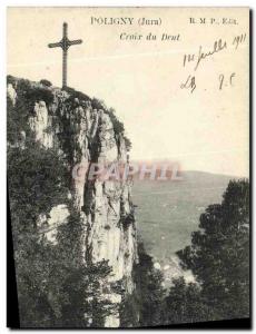 Postcard Old Poligny Cross Dent