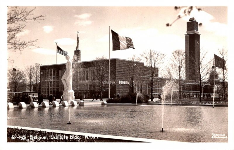 New York World's Fair 1939 Belgium Exhibits Building Real Photo