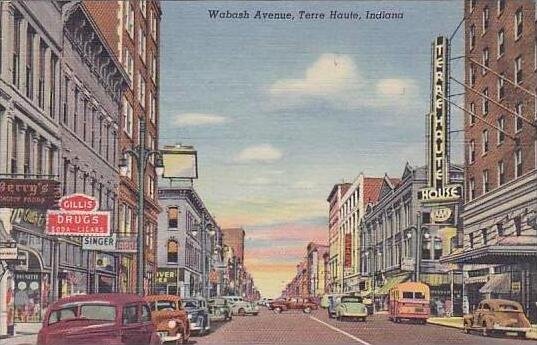 Indiana Terre Haute Wabash Avenue