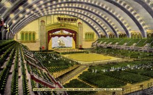 Atlantic City, New Jersey - World's Largest Convention Hall & Auditorium - 1954