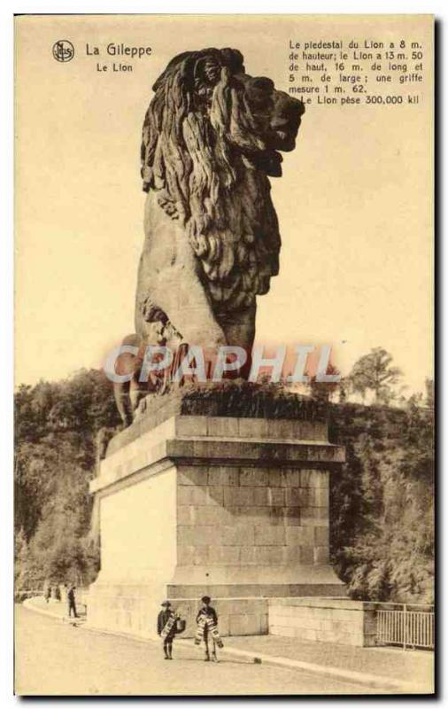 Old Postcard The Lion Gileppe