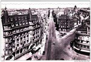 Aerial View, Place de la Gare et Avenue de la Liberation,Street Car, Luxembou...