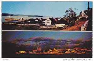 View of Kamouraska The church and village, Quebec, Canada, 40-60s