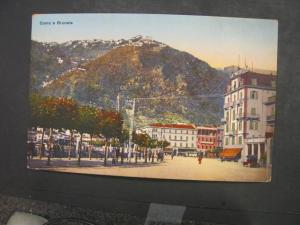 COMO e BRUNATE ITAL STREET SCENE c1910 Postcard