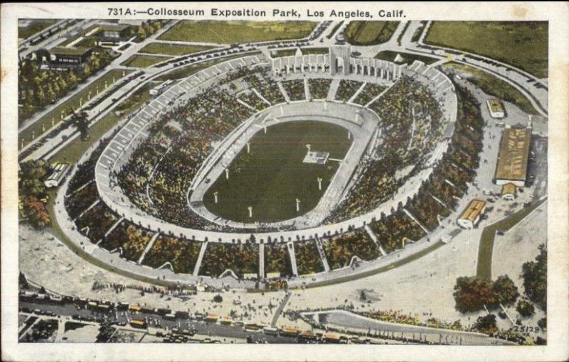 Football Stadium Game Coliseum Collosseum c1920s Postcard