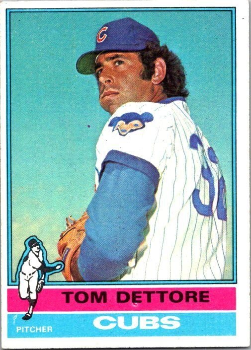 1976 Topps Baseball Card Tom Dettore Chicago Cubs sk13363