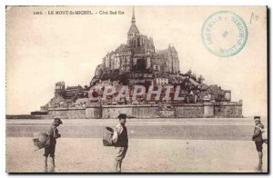 Old Postcard Mont St Michel South East Coast Fishing Fisherman