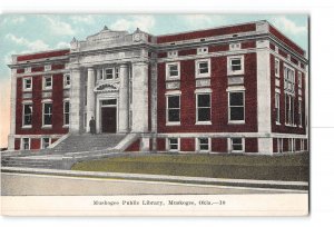 Muskogee Oklahoma OK Postcard 1926 Muskogee Public Library