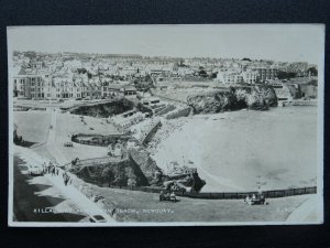 Cornwall NEWQUAY Killacourt & Towan Beach c1950 RP Postcard by Valentine