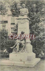 Old Postcard Caen Place de la Republique Monument Demolombre