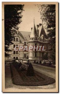 Old Postcard Chateau d & # 39Azay Rideau Castle National L & # 39Allee Main g...