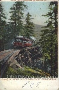 CA, USA Train Locomotive  Steam Engine 1905 roundness on corners from wear, p...