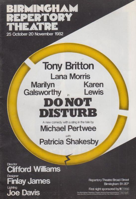 Michael Jon Bill Pertwee The Saint Do Not Disturb Comedy Theatre Programme