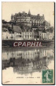 Old Postcard Amboise Chateau