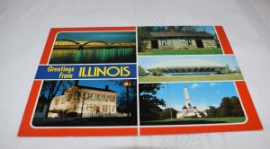 Greetings from Illinois Postcard Photos by P. Valdez Illinois Distributing Co.