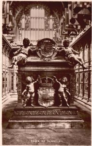 Postcard Tomb Of Henry VII Westminster Abbey Series Tuck & Sons Real Photo RPPC