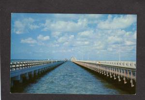 FL Twin Gandy Bridge Tampa St Petersburg Florida Postcard