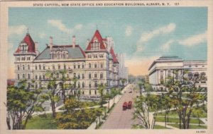 State Capitol Building Albany New York 1938 Curteich