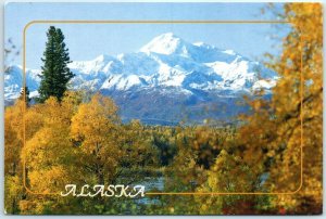 M-21054 Mt McKinley from Parks Hi-way Between Anchorage & Denali Nat'l Park A...