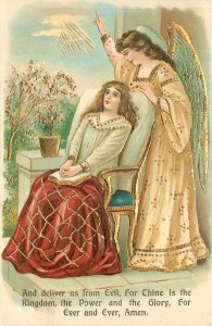 c1910 Lords Pray or deliver us from evil #264 Postcard 25-11182