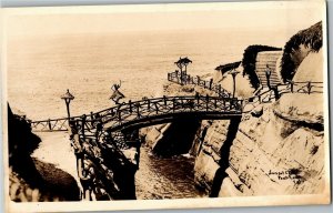 RPPC Sunset Cliffs, Point Loma San Diego CA Vintage Postcard U38