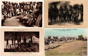 CENTRAL AFRICAN REPUBLIC C.A.R ETHNIC TYPES 26 CPA Vintage Postcards (L3533)