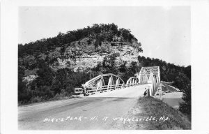Waynesville Missouri 1950s RPPC Real Photo Postcard Pike's Peak Bridge