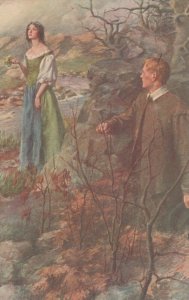 Literature Postcard - Scene From Lorna Doone Romance Novel T10379