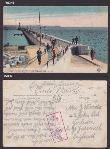 GREAT BRITAIN 1917, Censored postcard, France, WWI