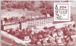 VINTAGE POSTCARD THE KLEIN CHOCOLATE COMPANY OF ELIZABETHTOWN PENNSYLVANIA