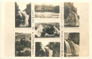 Postcard RPPC 1940s Oklahoma Turner Falls multi view 23-11302