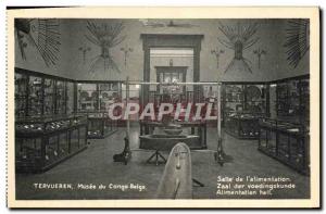 Postcard Old Tervuren Museum of Congo Belge Group Room From & # 39Alimentation