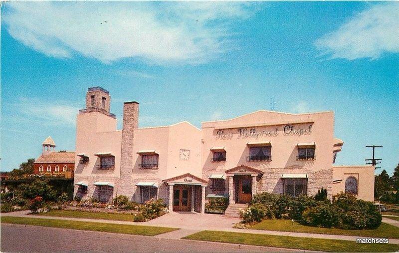 1950s Portland Oregon Ross Hollywood Chapel Crocker postcard 681