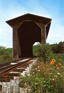 VT - Wolcott. Fisher Railroad Covered Bridge  (Vermont)
