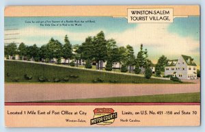 Winston-Salem North Carolina NC Postcard Tourist Village East Post Office c1939