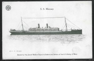 S.S. Mercury, Jewish Welfare Board of the U.S. Army & Navy, Early Postcard