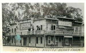 Amusement Ghost Town Knotts Berry Farm California RPPC Photo Postcard 20-7952