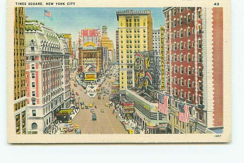 Old Vintage Postcards Times Square New York NY # 2398A