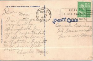 Aerial View Postcard Eastern States Exposition Grounds Springfield Mass 1942