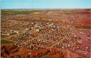 Dawson Creek BC British Columbia Aerial View Unused Vintage Postcard F93