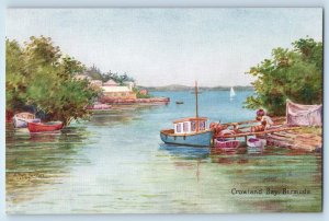 Bermuda Postcard Crowland Bay Boat Landing View c1950's Vintage Unposted
