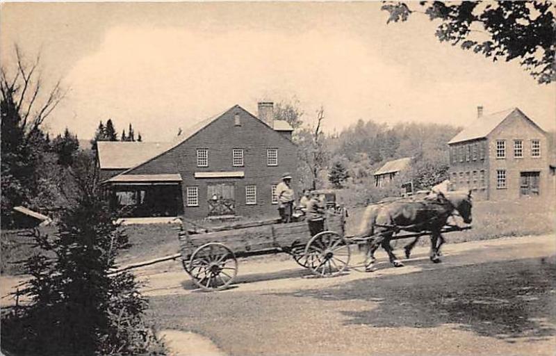 Vermont Weston   Vermont Guild Museum and Mill Buildings, Horse and Wagon