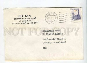 421200 Czech Republic to GERMANY 1994 year real posted COVER