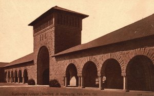 Vintage Postcard Quadrangle Leland Stanford Jr. University Palo Alto California