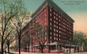 Vintage Postcard 1913 Hotel Leamington Historical Building Minneapolis Minnesota