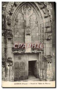 Postcard Old Loudon Portal From & # 39Eglise Du Martray