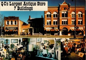 Davenport, IA Iowa  RIVERBEND ANTIQUES STORE & INTERIOR Now Closed  4X6 Postcard