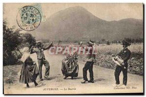 Old Postcard Folklore Auvergne The bourree