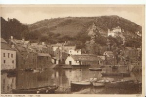 Cornwall Postcard - Polperro Harbour High Tide  TZ4436