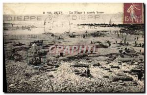 Old Postcard Puys La Plage Maree Basse